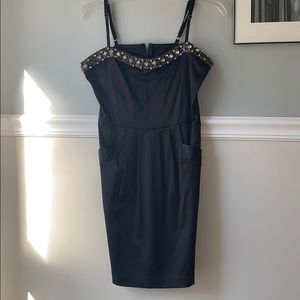 NikiBiki Black Dress with Beaded Accents